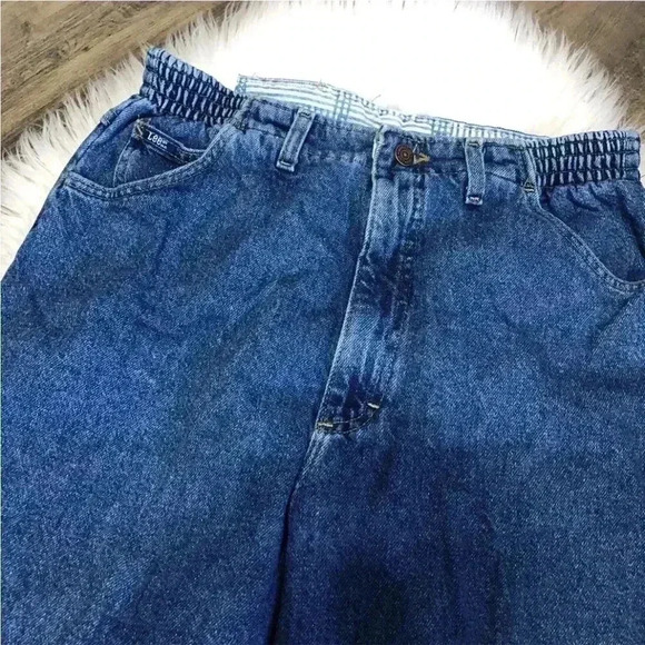 Vintage NWT Deadstock LEE Jeans 90s Super High Wasited Mom Jeans Size 14 - Picture 3 of 10